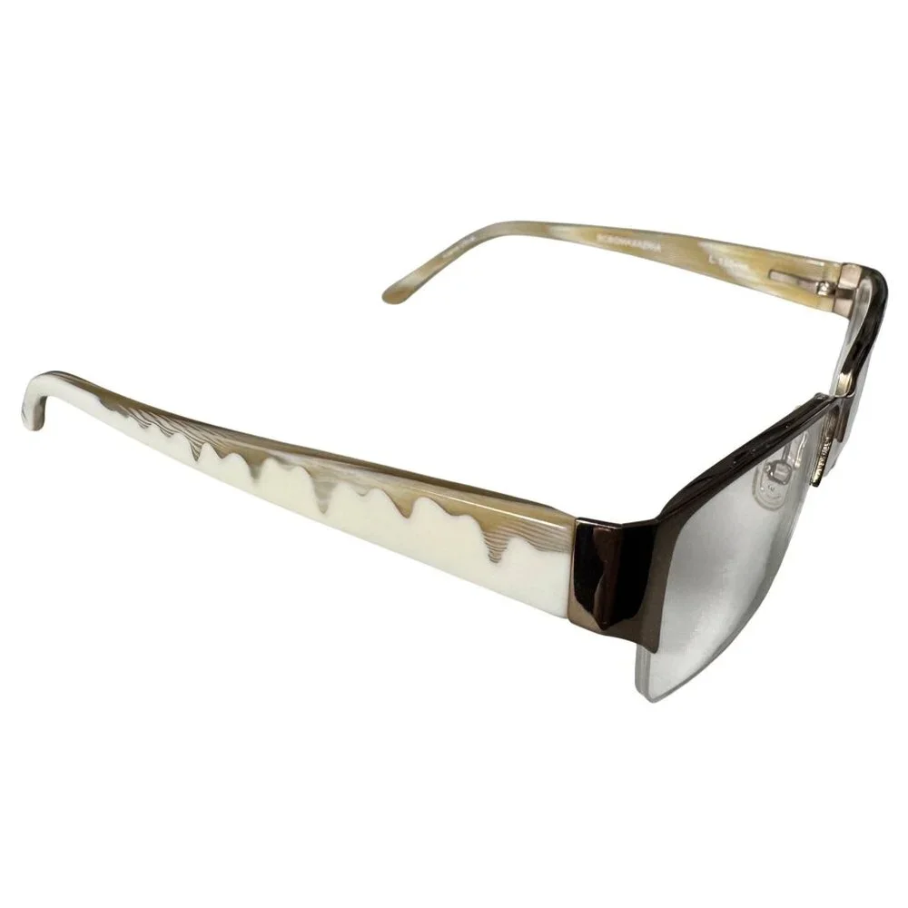 BCBG Max Azria 52-15-130 Womens Brown Rectangular Eye Glasses Frames Only